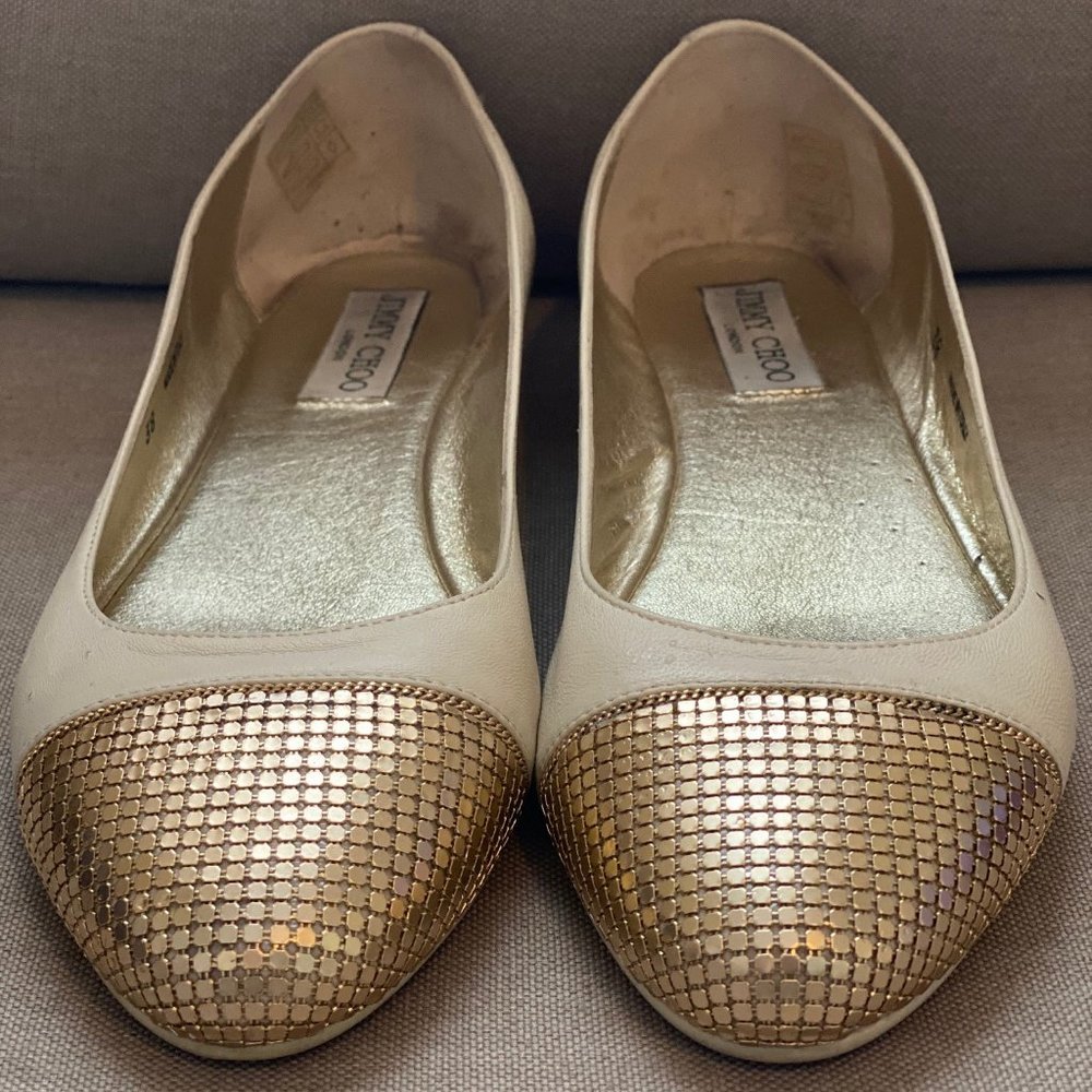 Jimmy Choo Waine Cap-Toe Ballet Flat - Picture 6 of 7